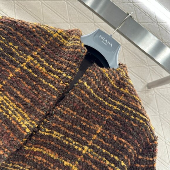 Loro Piana new woven mid-length wool coat - Picture 6 of 8